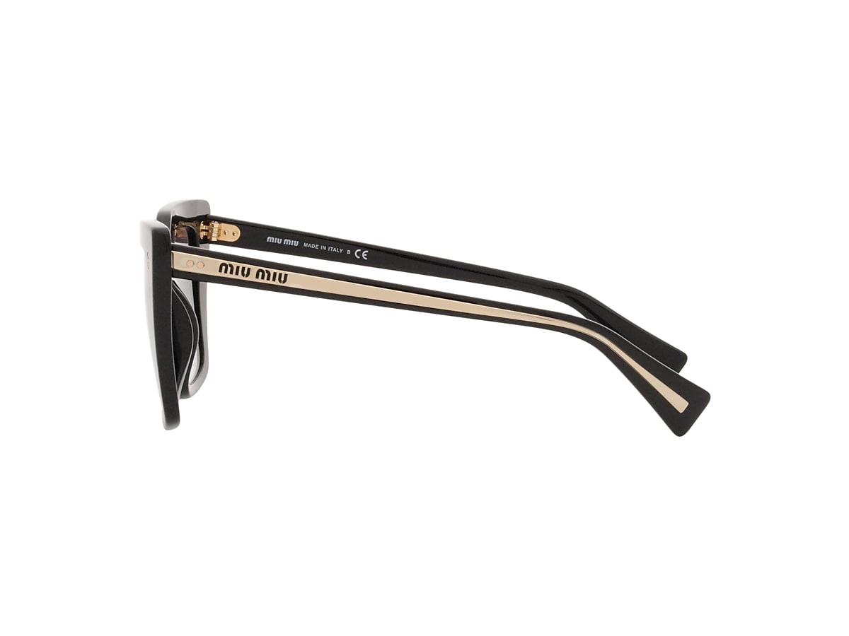 Miu Miu MU 02WS 53 Grau Verlaufstönung & Schwarz Sunglasses 