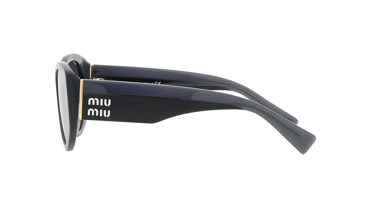 Miu Miu MU 03WS 53 Grau Verlaufstönung & Grau Opal Sunglasses 