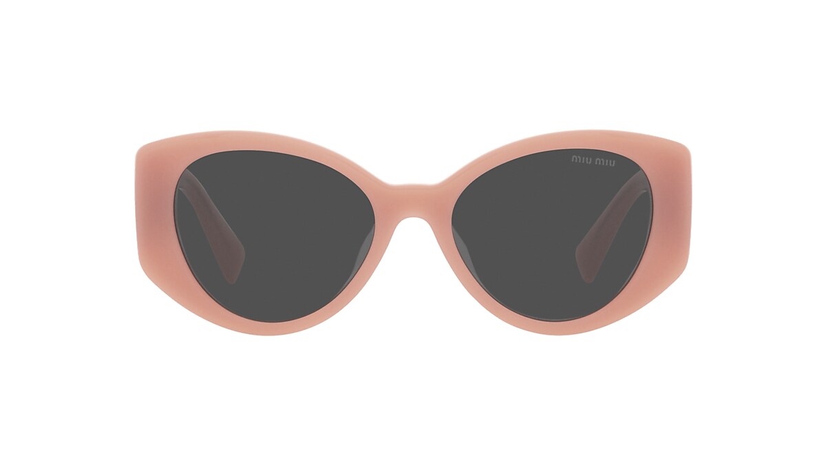 Miu Miu MU 03WS 53 Dunkelgrau & Rosa Opal Sunglasses | Sunglass  