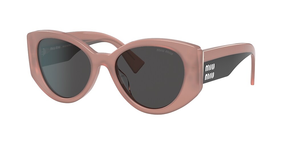 Miu Miu MU 03WS 53 Dark Grey & Pink Opal Sunglasses Sunglass Hut