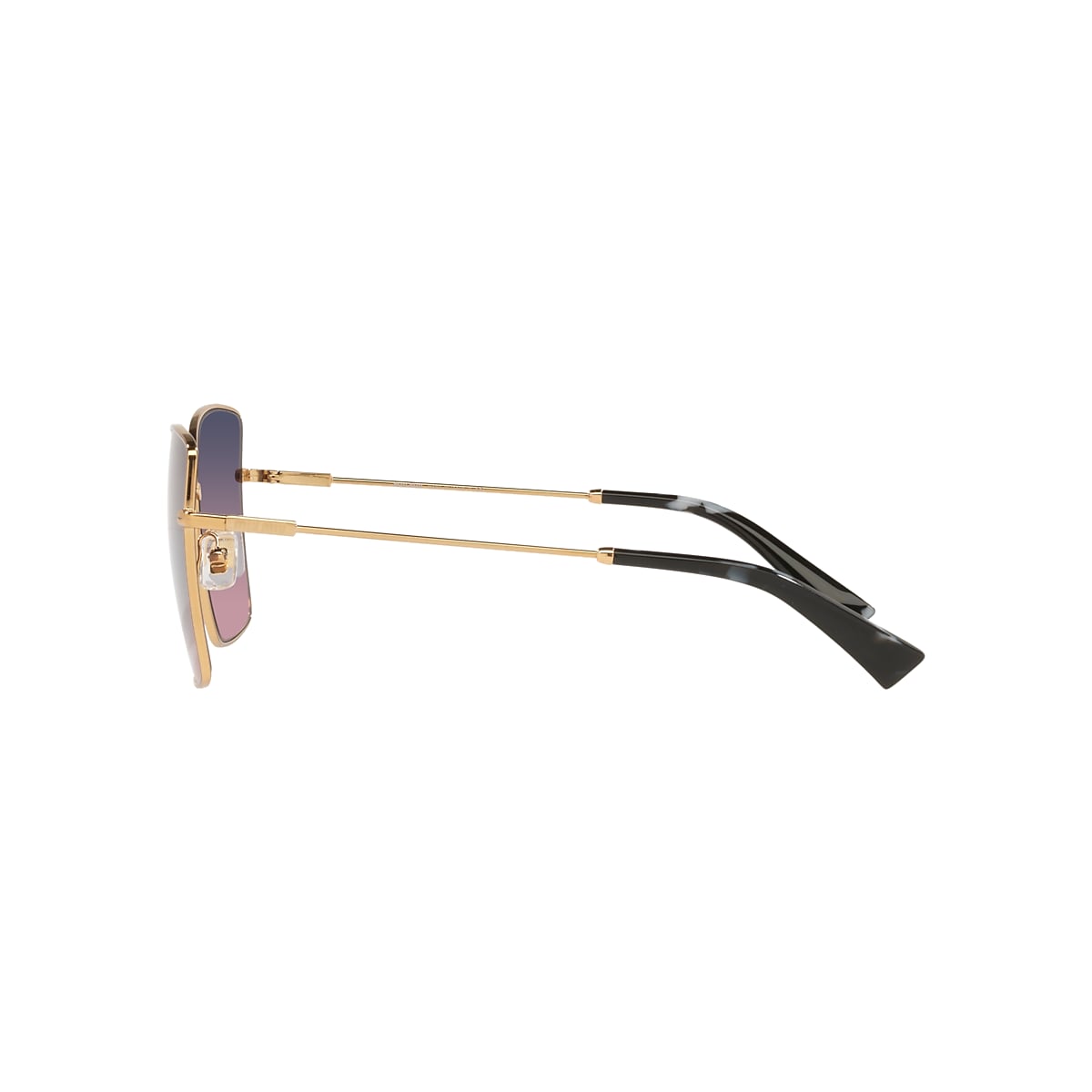 Miu Miu MU 51WS 59 Pink Gradient Blue & Antique Gold Sunglasses