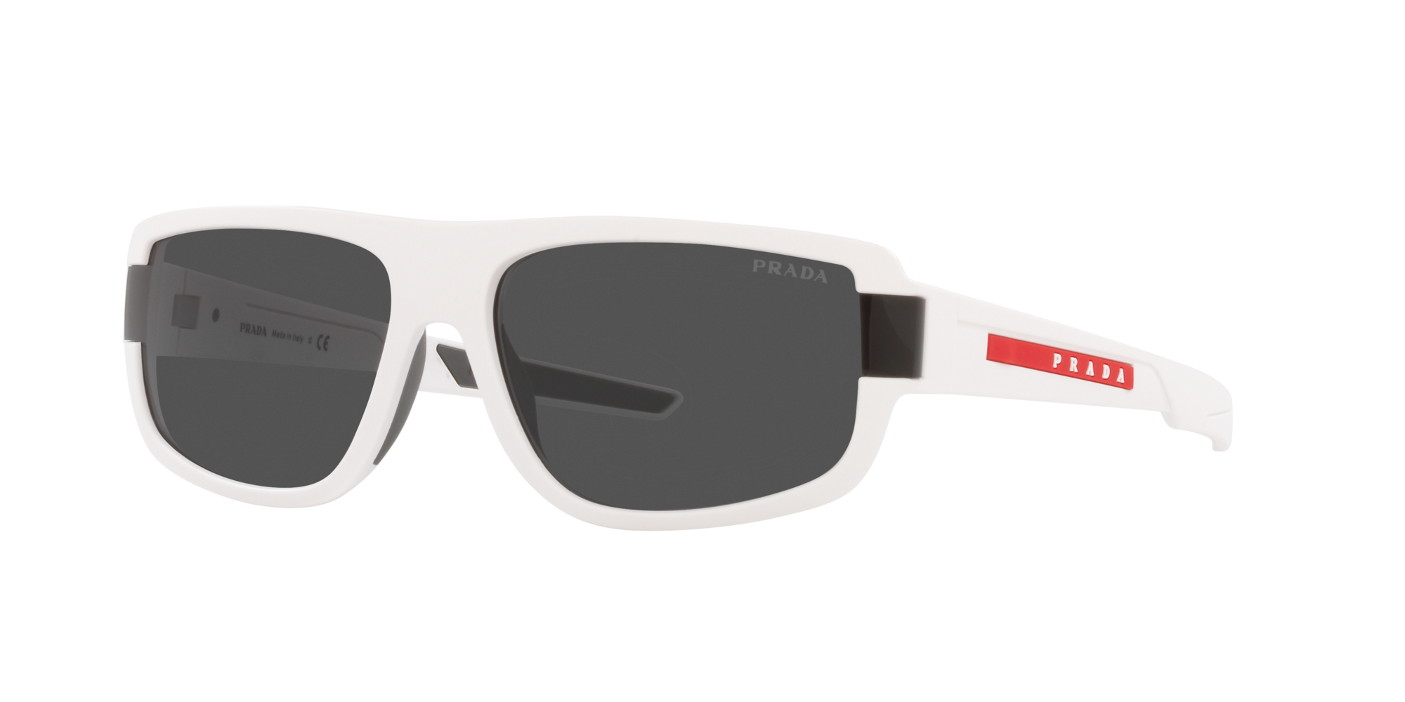 prada red and white sunglasses