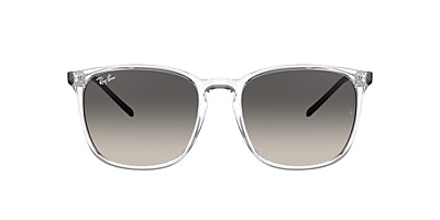 Ray-Ban RB4387 56 Grey Gradient & Transparent Sunglasses