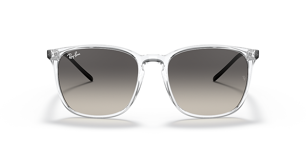 Ray-Ban RB4387 56 Grey Gradient u0026 Transparent Sunglasses | Sunglass Hut USA