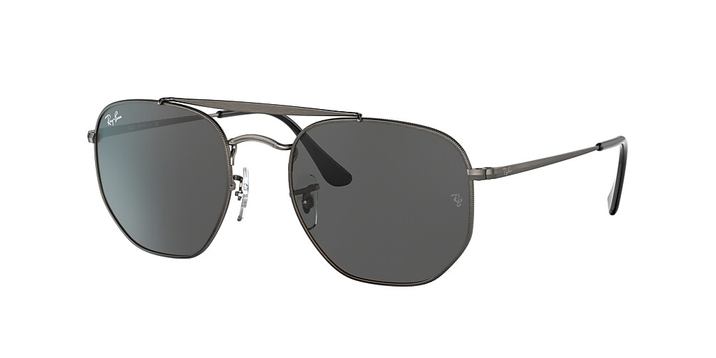 Ray-Ban RB3648 Marshal Antiqued 54 Dark Grey & Gunmetal Sunglasses ...