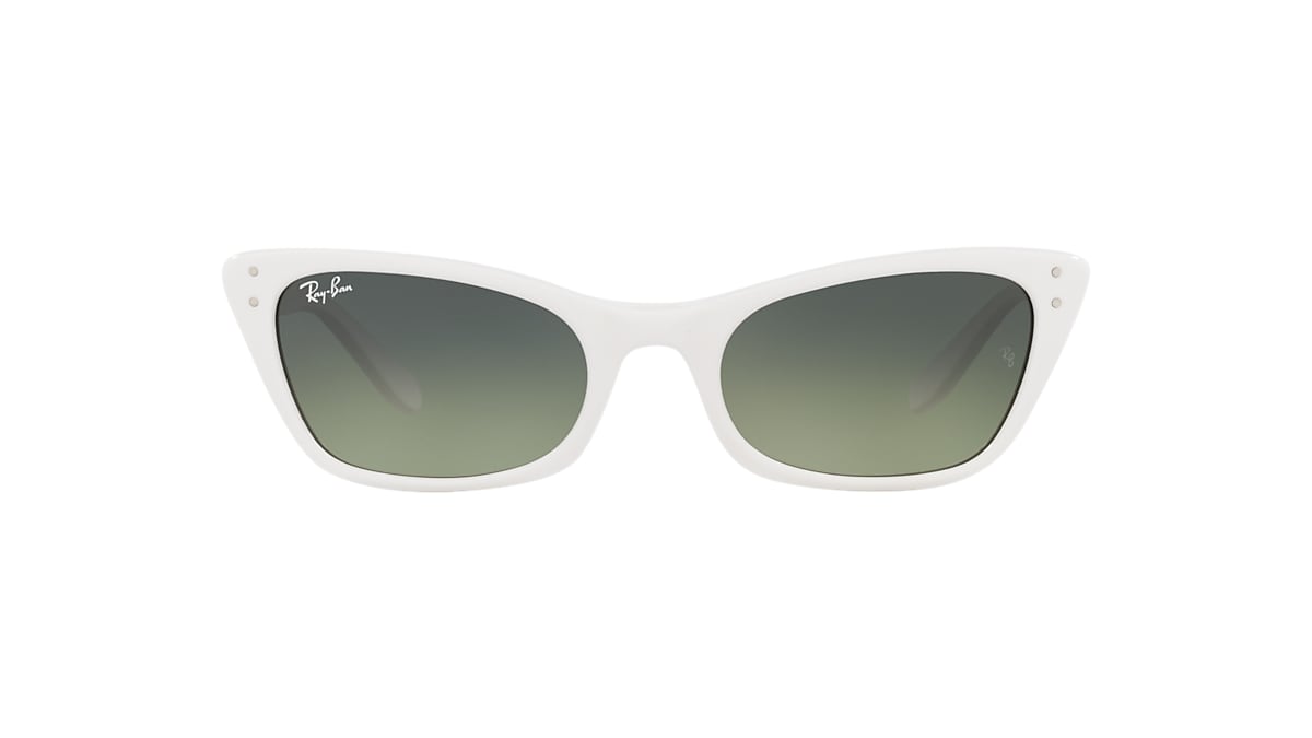 Ray-Ban RB2299 Lady Burbank 52 Green Vintage & White Sunglasses | Sunglass  Hut United Kingdom