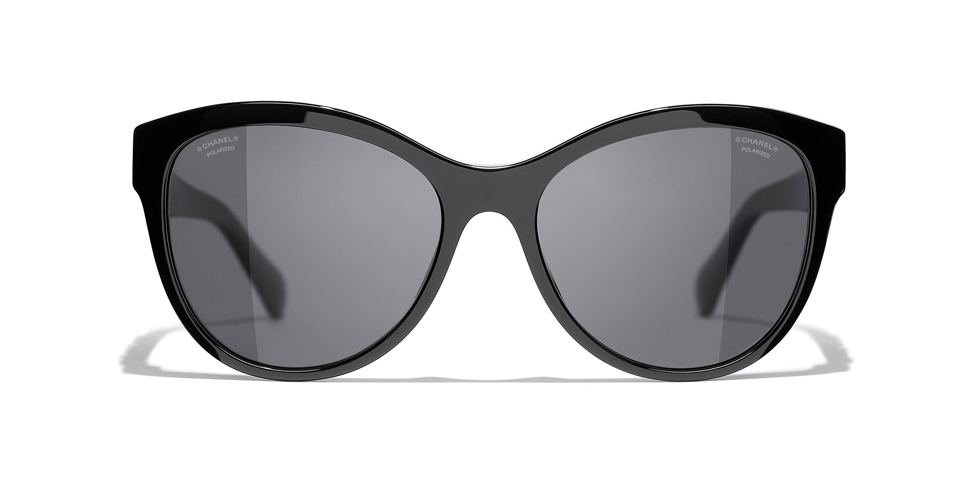 Chanel Butterfly Sunglasses CH5458 55 Grey & Black Polarised