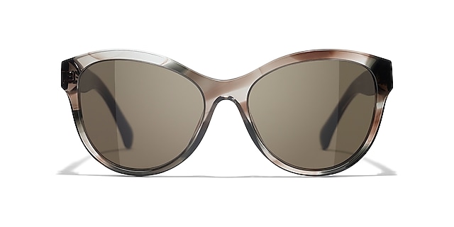 Chanel 5498B Sunglasses Black/Grey Butterfly Women