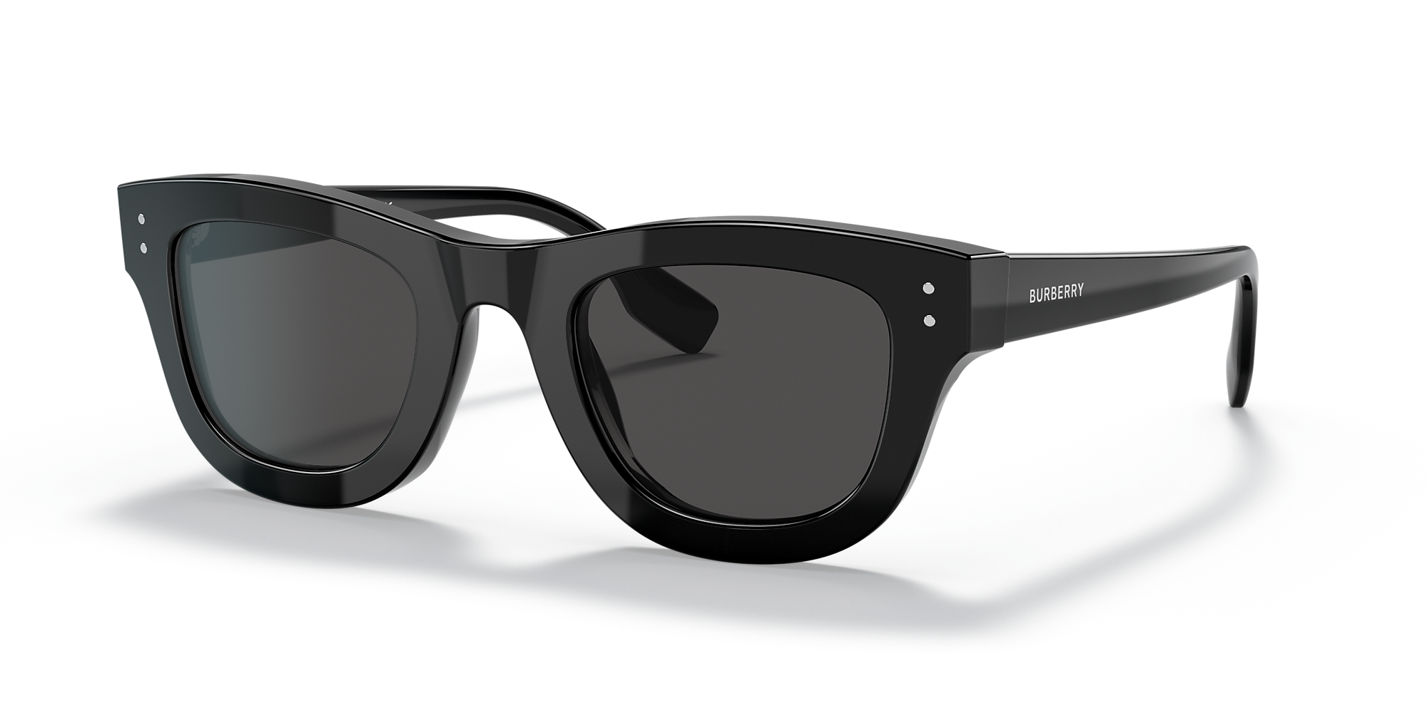 Burberry BE4352 Sidney 49 Dark Grey & Black Sunglasses Sunglass Hut