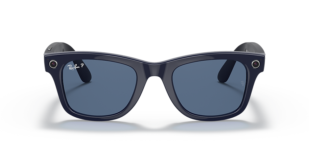 Ray-Ban RW4002 Ray-Ban Stories | Wayfarer 50 Dark Blue & Blue Polarised  Sunglasses | Sunglass Hut Australia