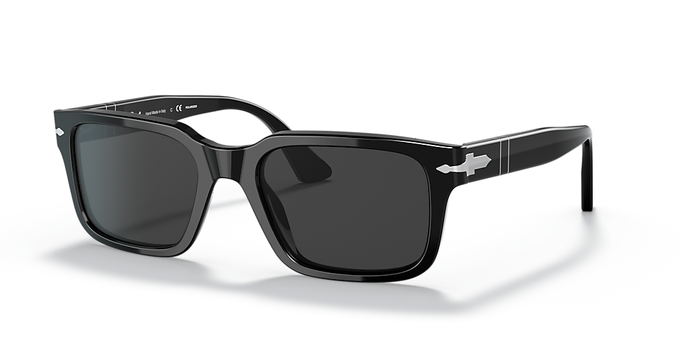 Persol PO3272S 53 Polarized Dark Grey & Black Polarized Sunglasses