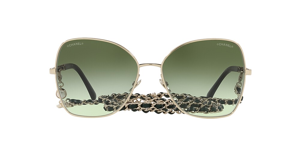 Chanel Butterfly Sunglasses CH4274Q 59 Green & Gold & Green