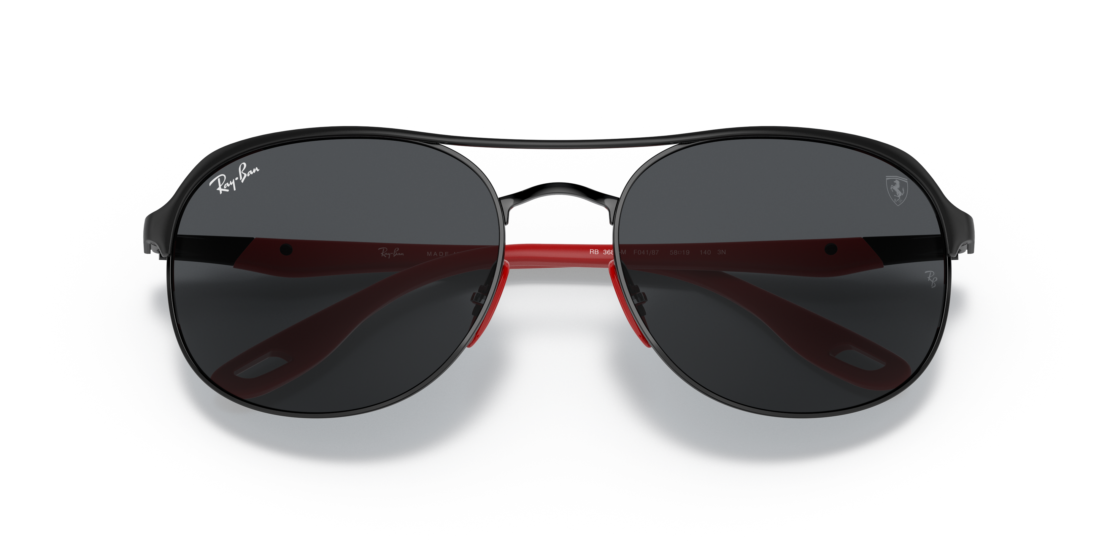 Ray-Ban RB3685M SCUDERIA FERRARI COLLECTION 58 Dark Grey \u0026 Black Sunglasses  | Sunglass Hut Australia