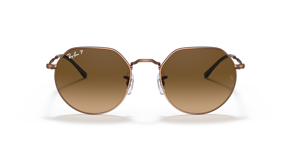 Ray-Ban RB3565 JACK 53 Brown & Medium Copper Polarized Sunglasses