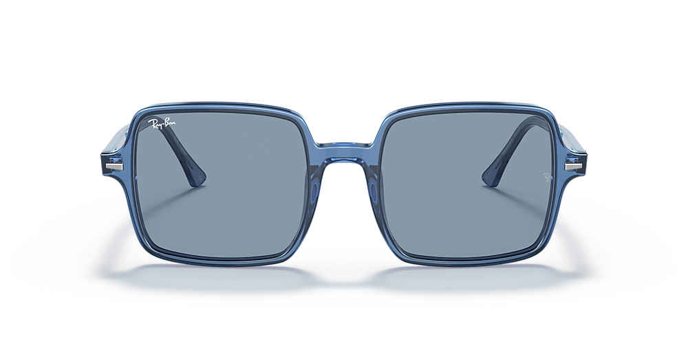 Instrueren onderbreken Europa Ray-Ban RB1973 Square II True Blue 53 Blue Classic & Transparent Blue  Sunglasses | Sunglass Hut USA