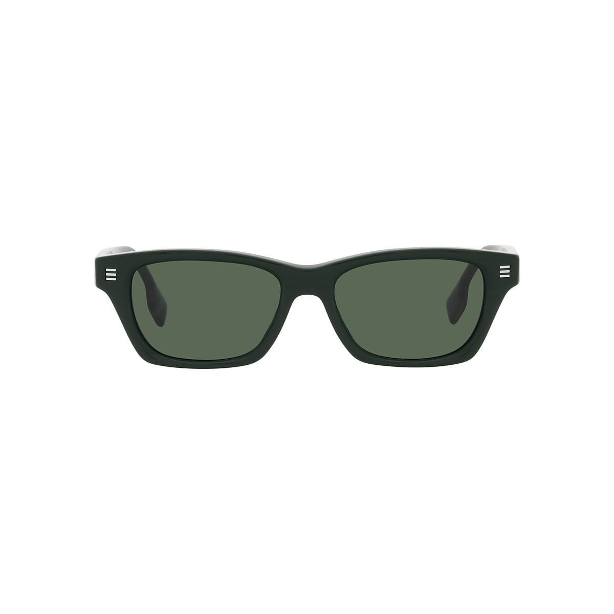 Burberry BE4357 Kennedy 53 Dark Green & Green Sunglasses | Sunglass Hut USA