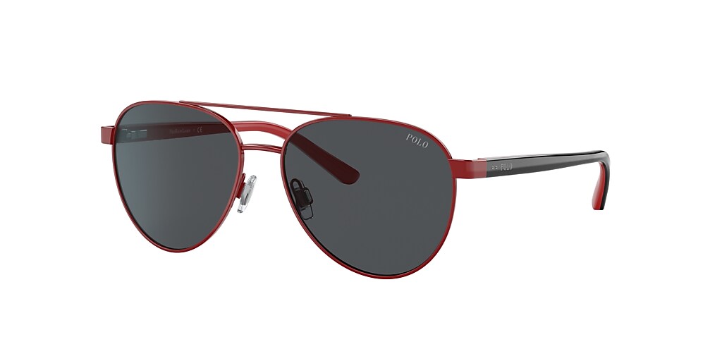 Polo Ralph Lauren PP9001 Kids 51 Dark Grey & Shiny Red Sunglasses ...