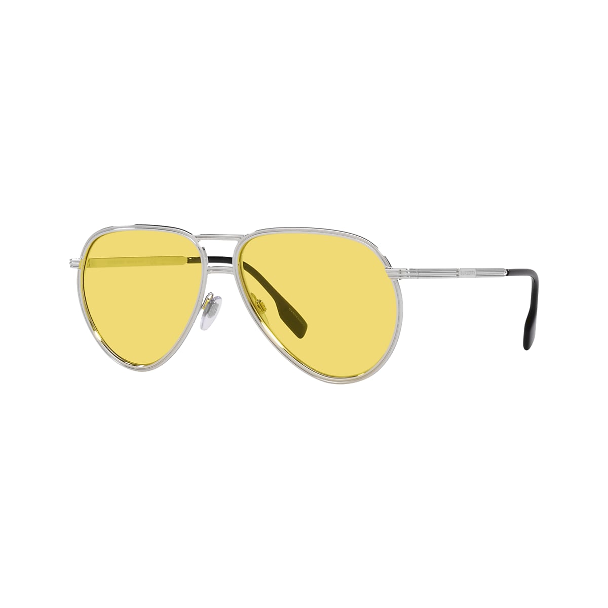 Burberry BE3135 Scott 59 Yellow & Silver Sunglasses | Sunglass Hut United  Kingdom
