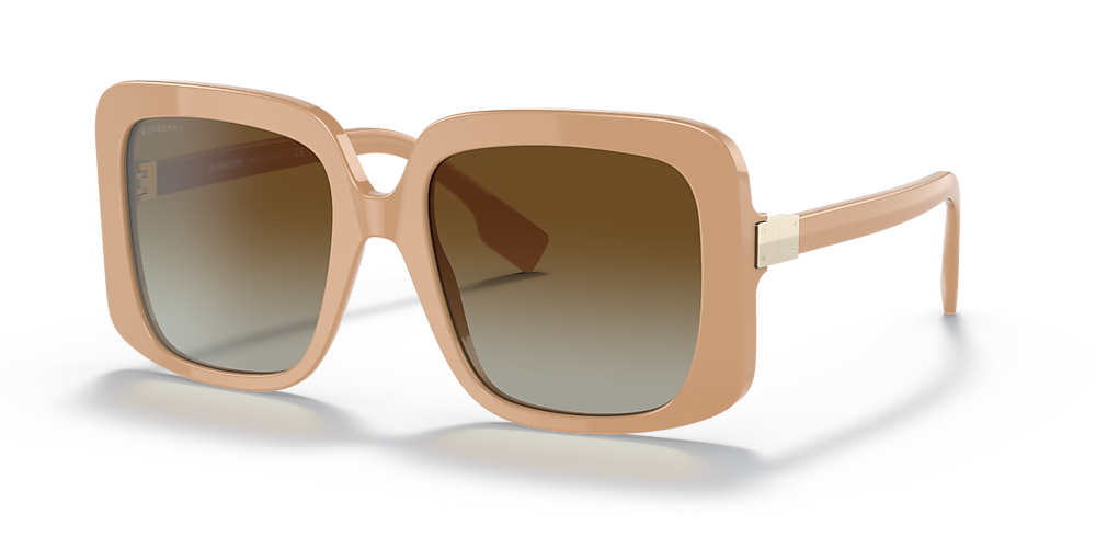 Burberry BE4363 Penelope 55 Polar Brown Gradient & Beige Polarized  Sunglasses | Sunglass Hut USA