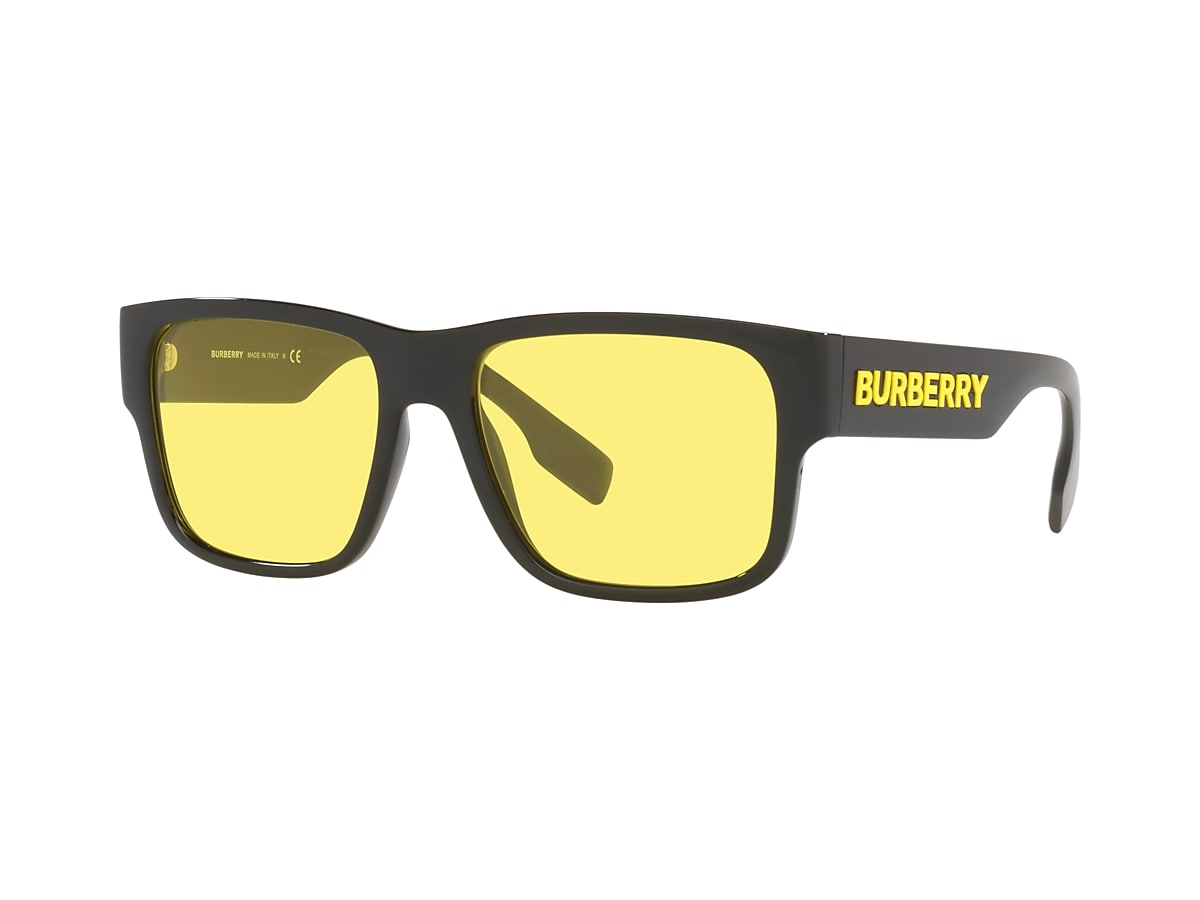 Arriba 55+ imagen burberry yellow lens sunglasses