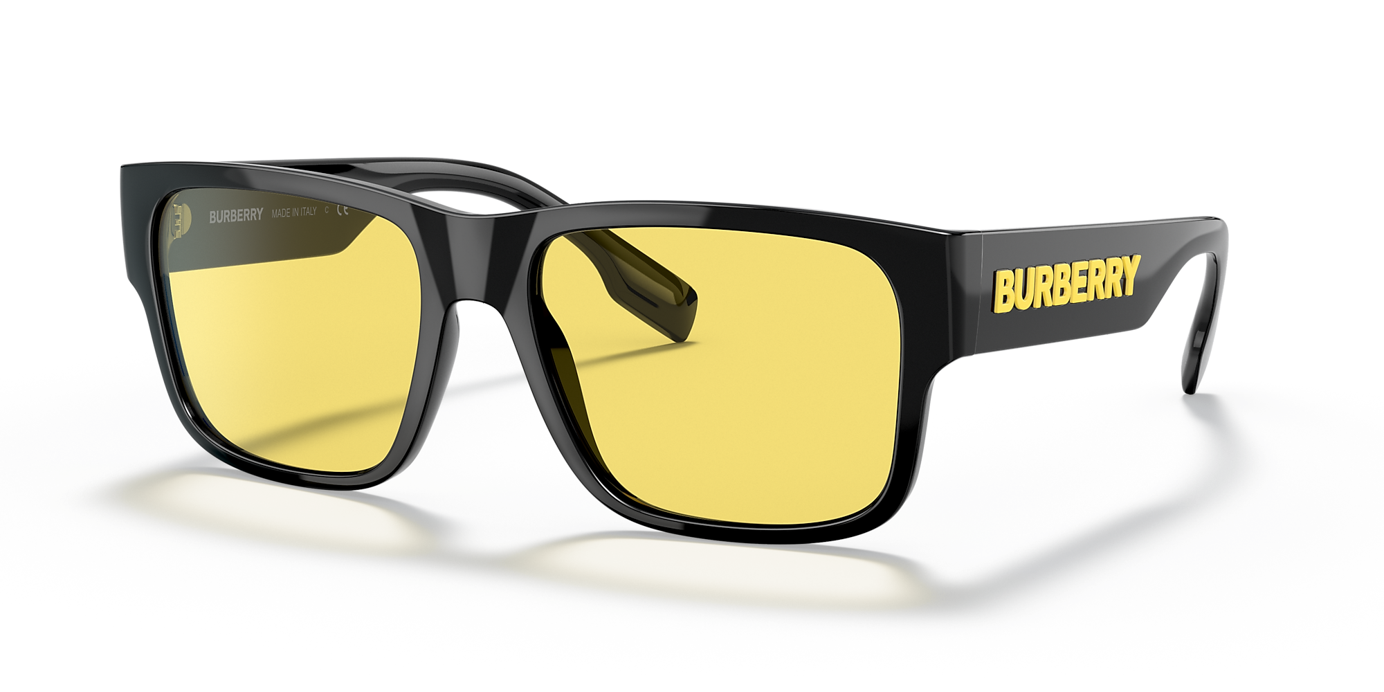 Burberry BE4358 Knight 57 Yellow & Black Sunglasses Sunglass Hut USA