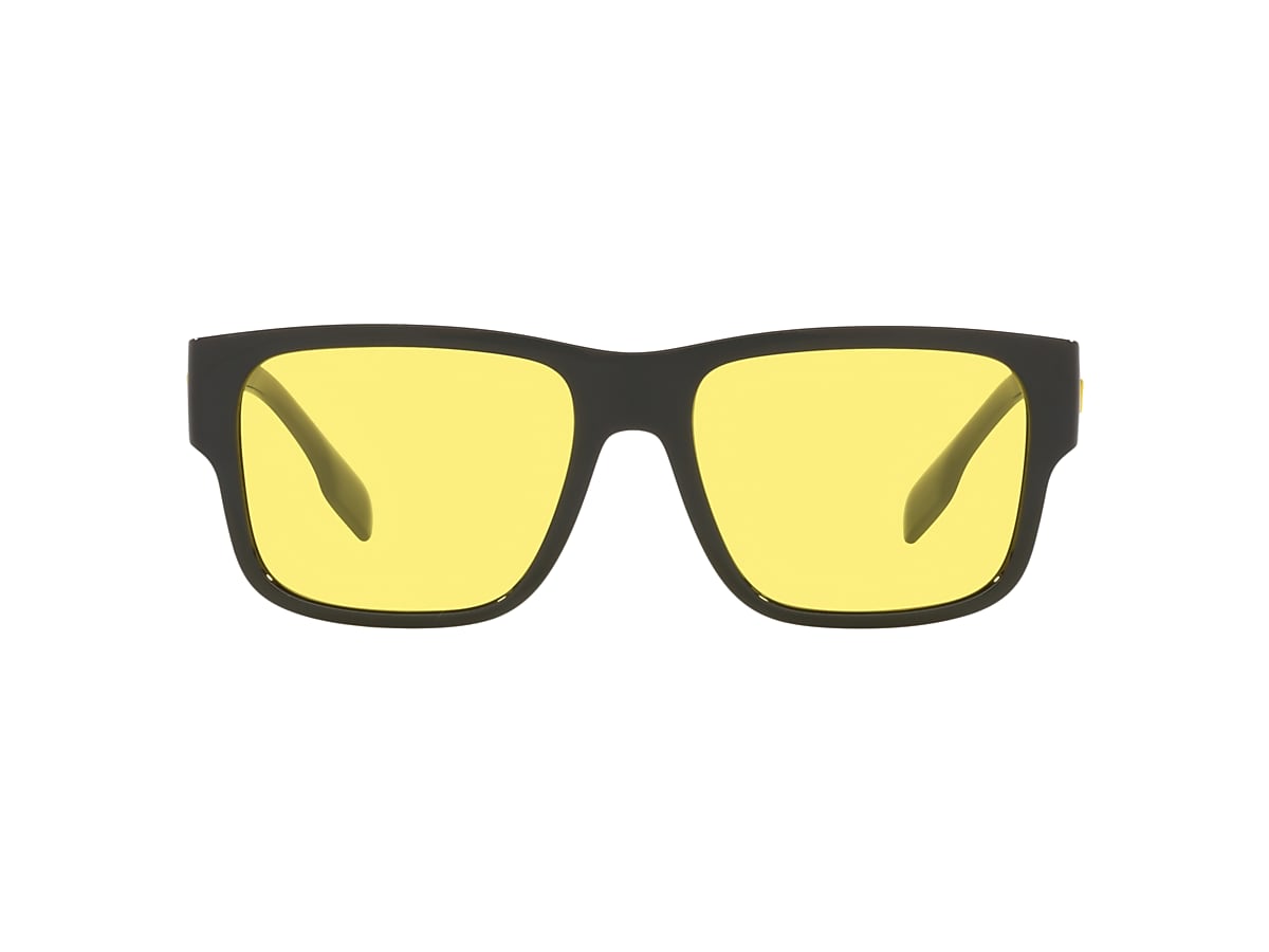 Burberry BE4358 Knight 57 Yellow & Black Sunglasses | Sunglass Hut USA