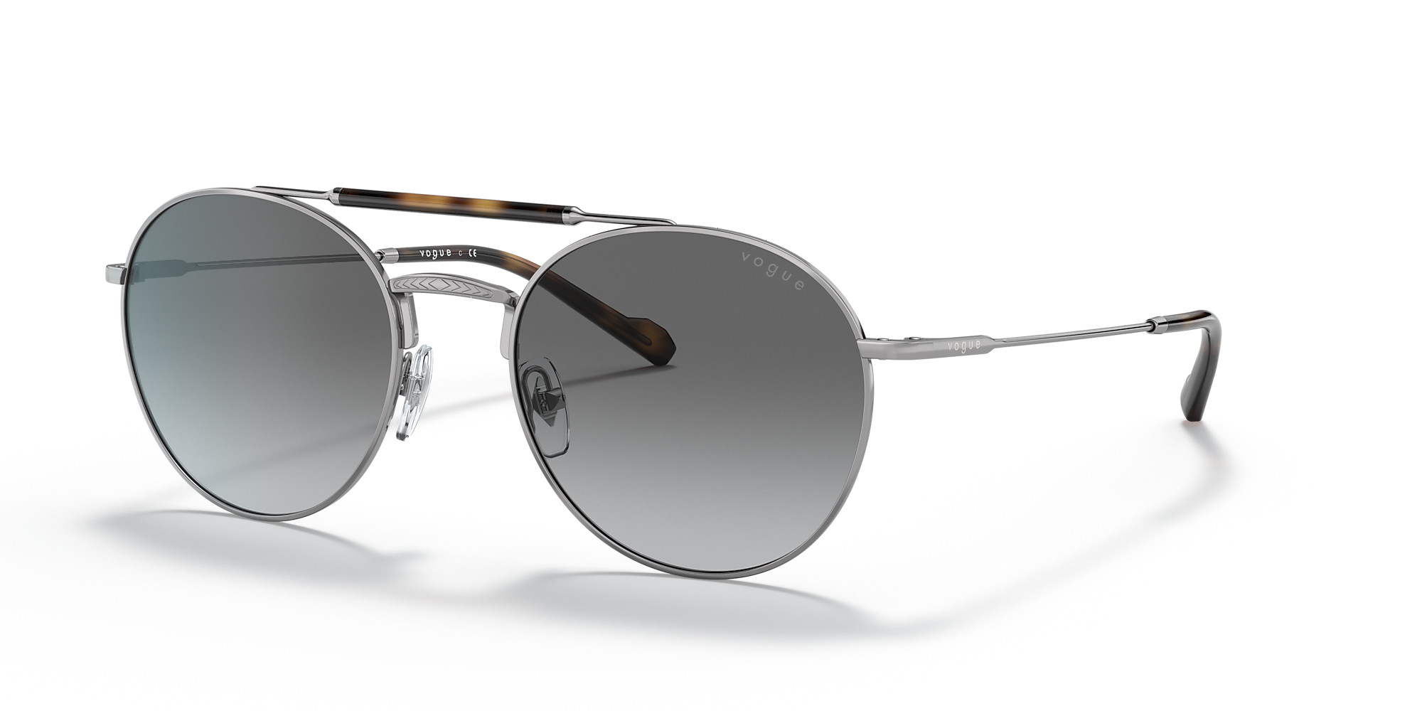 Vogue Eyewear VO4240S 54 Gradient Grey & Gunmetal Sunglasses | Sunglass ...
