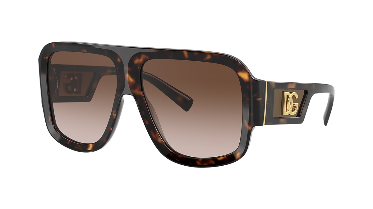 Dolce&Gabbana DG4401 58 Brown Gradient & Havana Sunglasses 