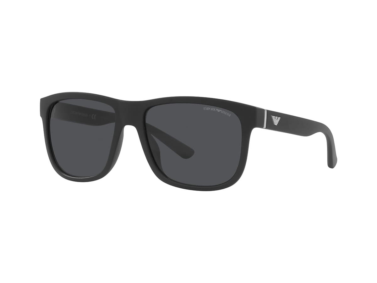 Emporio Armani EA4182U 57 Dark Grey & Matte Black Sunglasses 