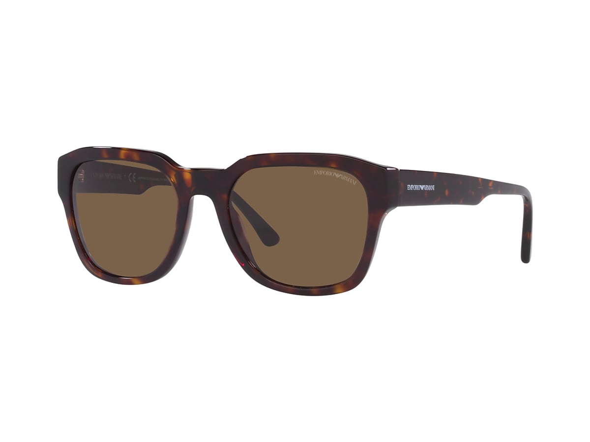 Emporio Armani EA4175 55 Dark Brown Shiny Havana Sunglasses