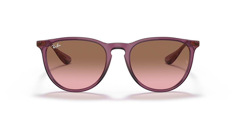 werkwoord Normaal raken Ray-Ban RB4171 Erika Classic 54 Pink Gradient Brown & Transparent Violet  Sunglasses | Sunglass Hut USA