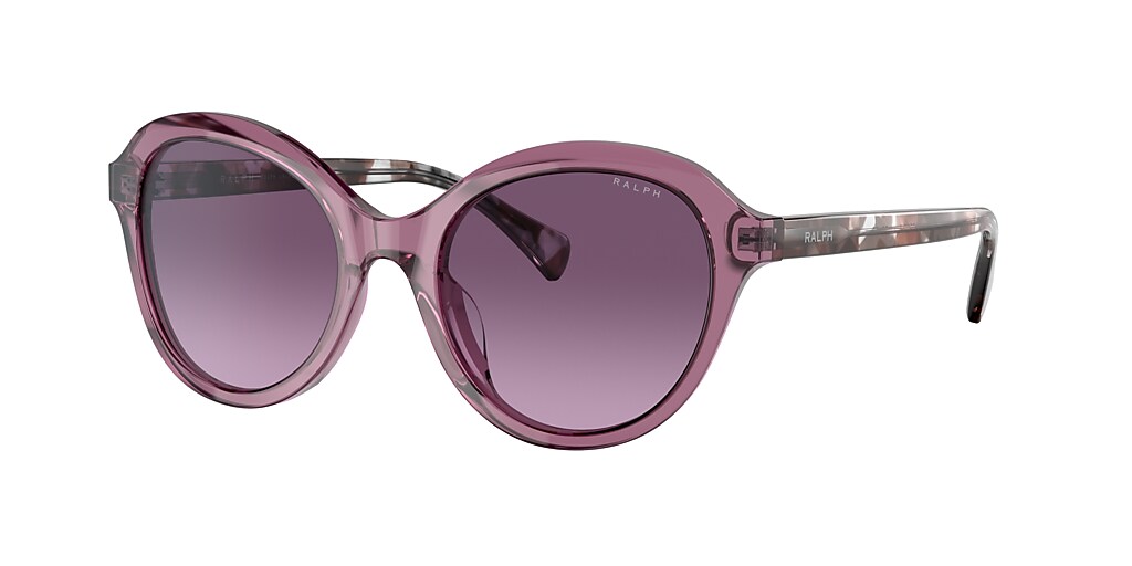 Ralph RA5286U 52 Gradient Violet & Shiny Transparent Violet Sunglasses ...