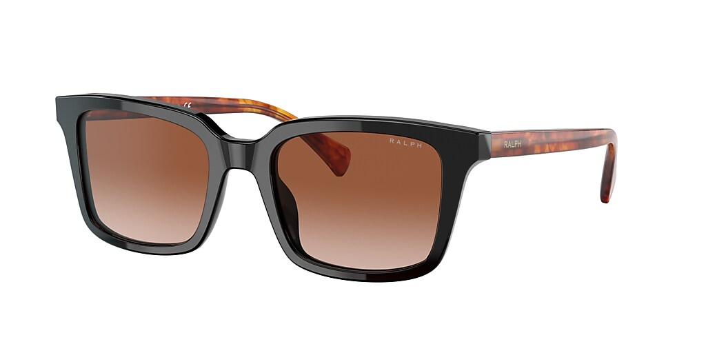 Ralph RA5287 53 Gradient Brown & Shiny Black Sunglasses | Sunglass Hut USA