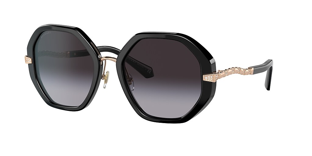 Bvlgari BV8242B 55 Grey Gradient & Black Sunglasses Sunglass Hut USA