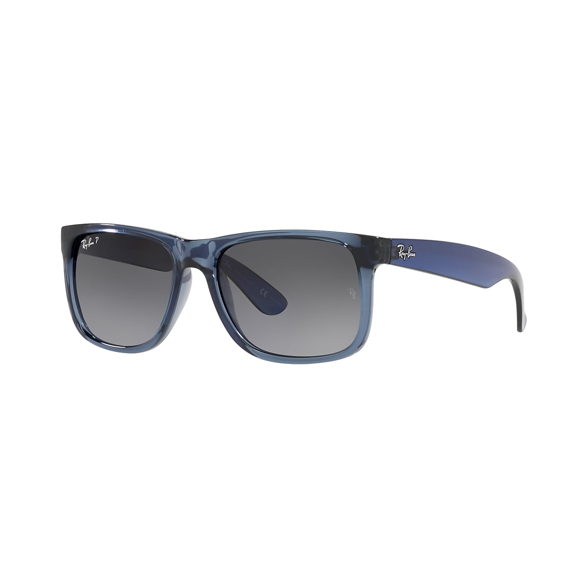 toekomst Cyberruimte noot Ray-Ban RB4165 Justin Classic 54 Grey Gradient Polar & Transparent Blue  Polarized Sunglasses | Sunglass Hut USA
