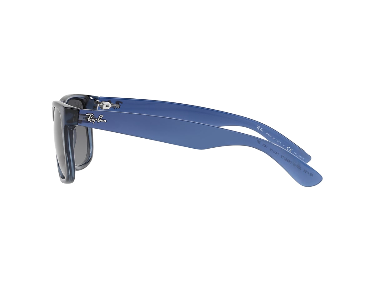 Ray-Ban RB4165 Justin Classic 54 Grau & Blau transparent 