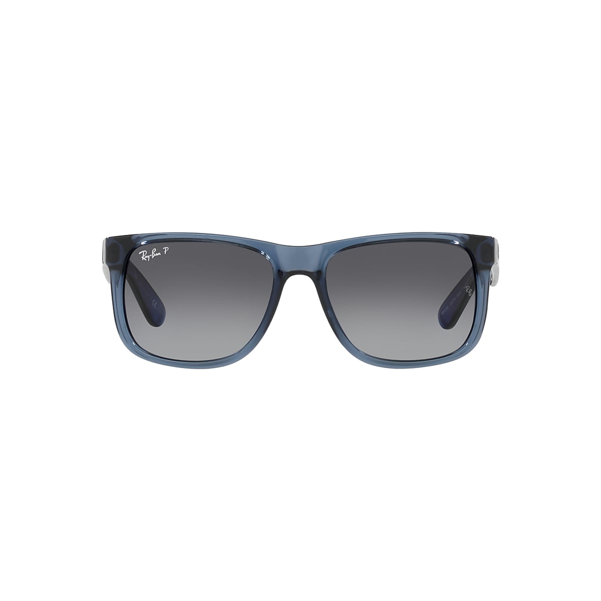 RAY-BAN RB4165 Justin Classic Transparent Blue - Man Sunglasses, Grey Lens