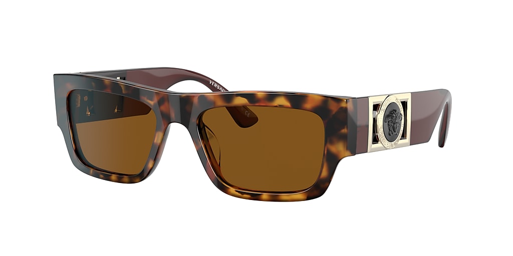 Versace VE4416U 53 Dark Bronze & Havana Sunglasses | Sunglass Hut USA