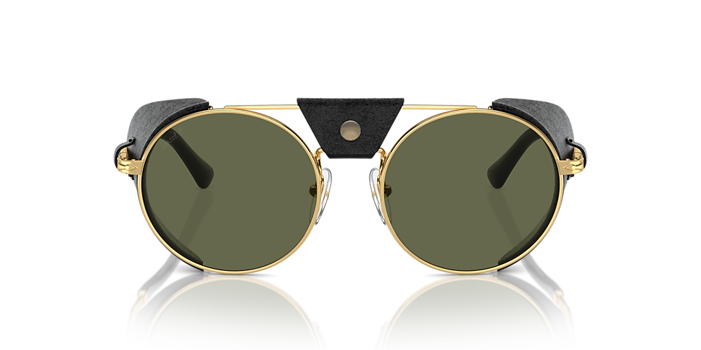 Persol Hut & 52 Sunglasses Sunglass Polarized USA PO2496SZ Green Gold Polar |