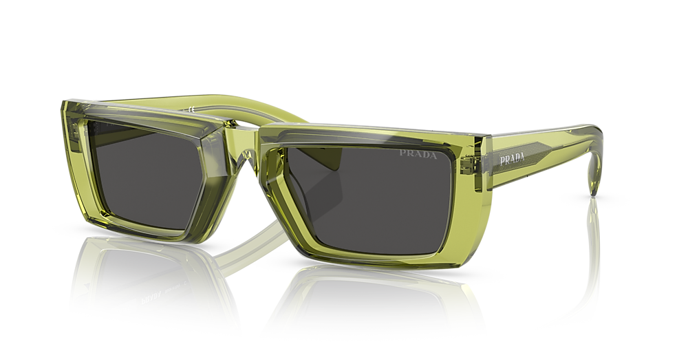 Prada PR 24YS Runway 55 Dark Grey & Crystal Fern Sunglasses | Sunglass Hut  Australia