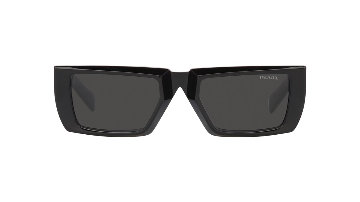 Prada PR 24YS Runway 55 Dark Grey & Black Sunglasses