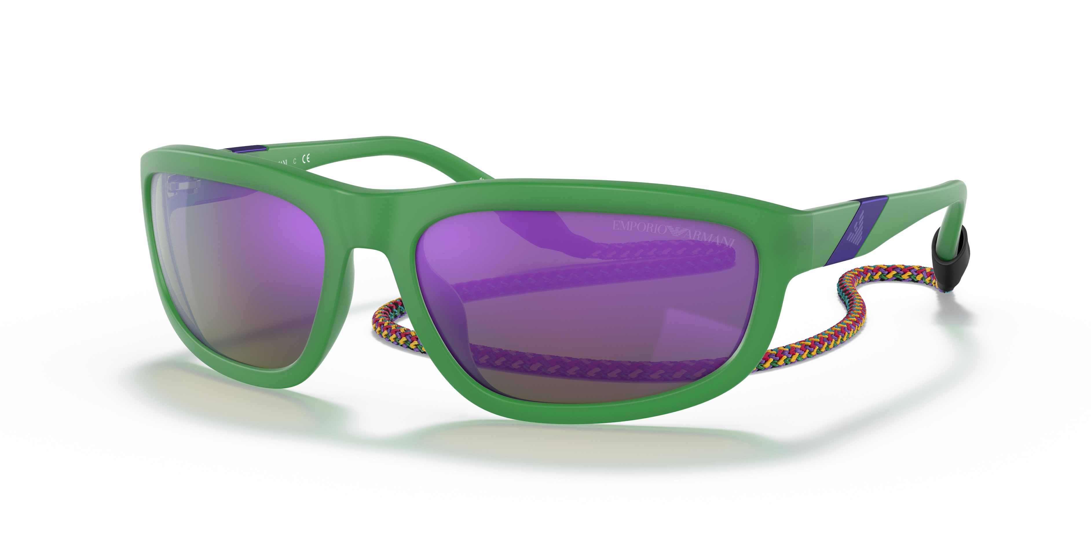 emporio armani purple glasses