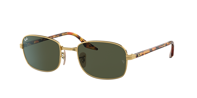 Ray-Ban RB3690 54 Green & Gold Sunglasses | Sunglass Hut