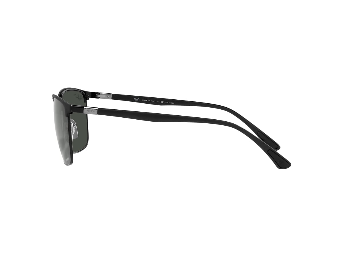 Ray-Ban RB3686 Chromance 57 Dark Grey & Black Polarized Sunglasses |  Sunglass Hut USA