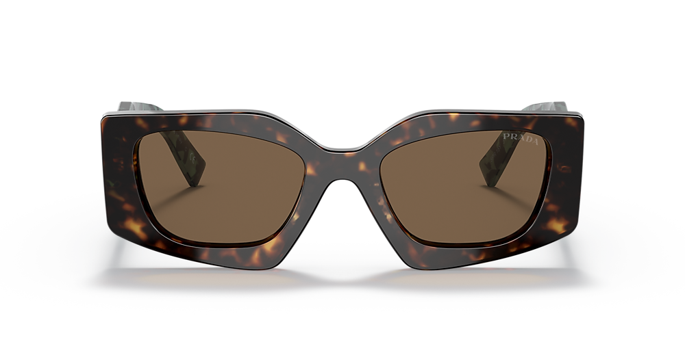 Prada PR 15YS 51 Dark Brown & Tortoise Sunglasses | Sunglass Hut