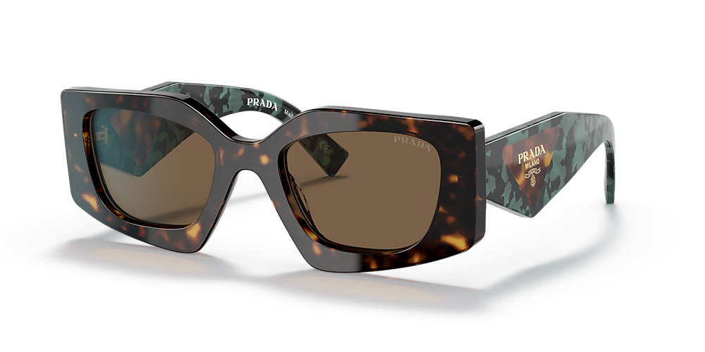 Tegenover Reis bijnaam Prada PR 15YS 51 Dark Brown & Tortoise Sunglasses | Sunglass Hut USA