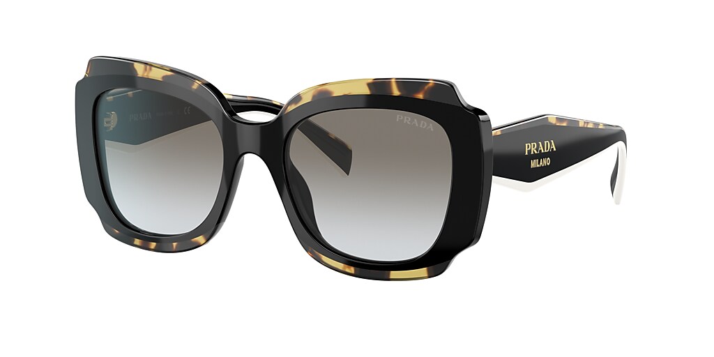 Prada PR 16YS 52 Dark Grey & Black/Havana Sunglasses | Sunglass Hut USA