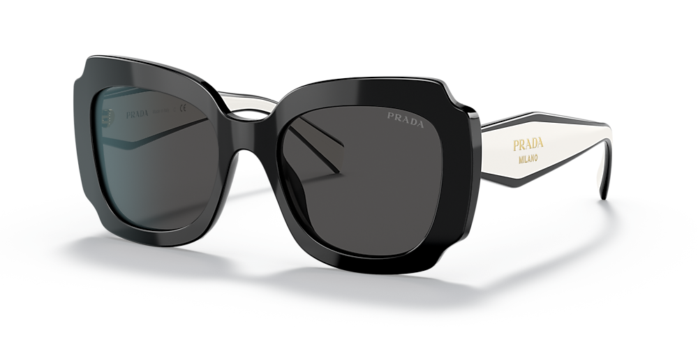 Prada PR 16YS 52 Dark Grey & Black Sunglasses | Sunglass Hut Australia