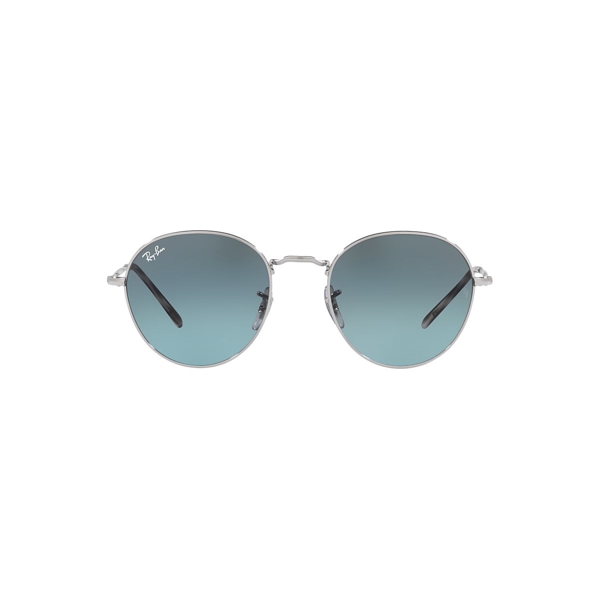 RAY-BAN RB3582 David Silver - Unisex Sunglasses, Blue/Grey Lens