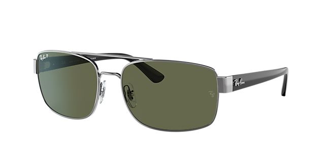 Ray-Ban RB3687 58 Green Polar & Gunmetal Polarized Sunglasses